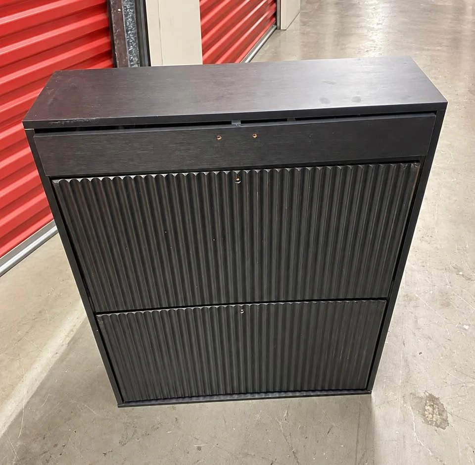 Black Shoe Storage Cabinet - photo 5