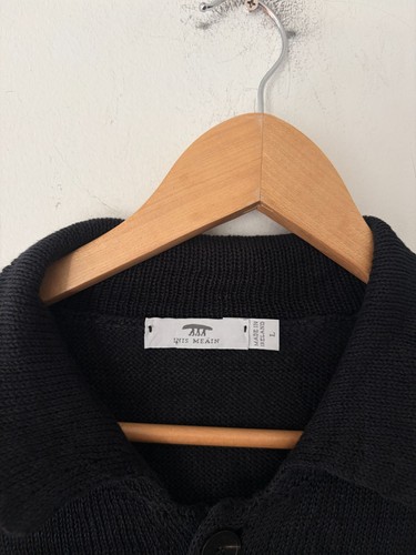 Inis Meain Knit Linen Mens Cardigan Sweater Size L - photo 3