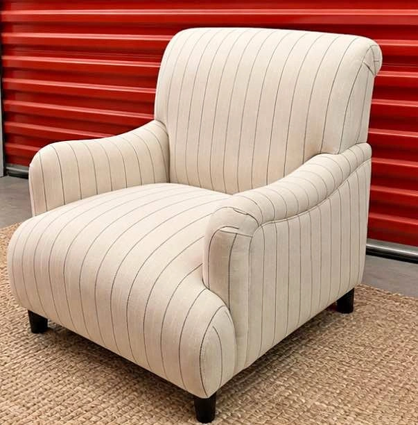 Striped Club Armchair
