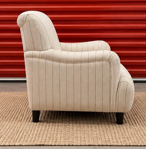 Striped Club Armchair - photo 3