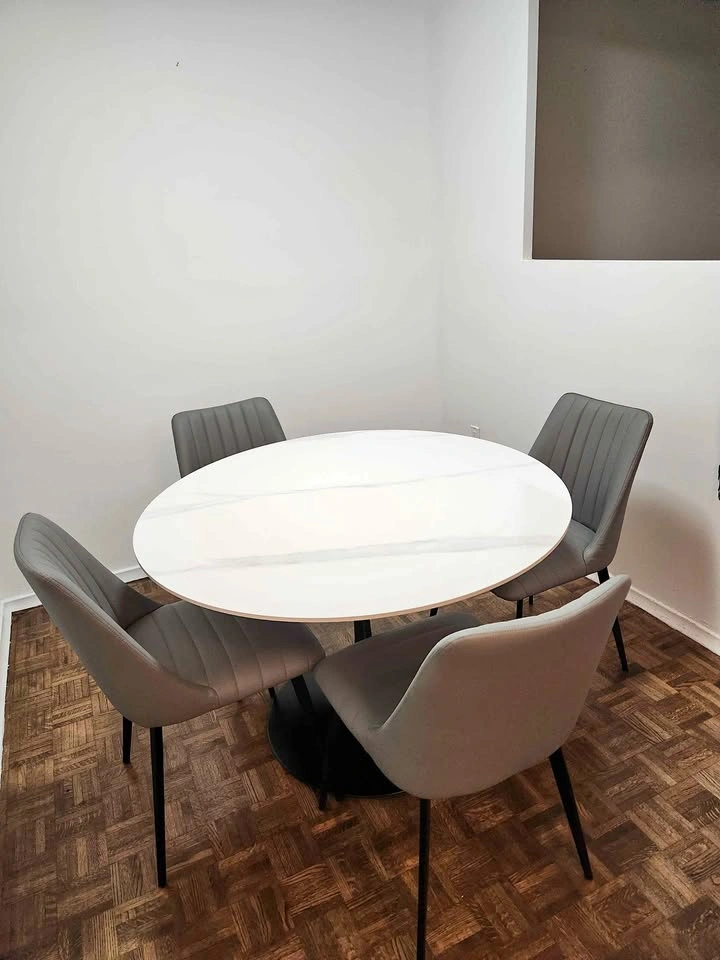 Dining table and chairs