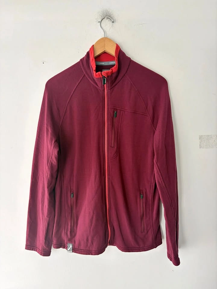 Icebreaker Merino Wool Sierra Mens Mid Layer Full Zip Jacket siz