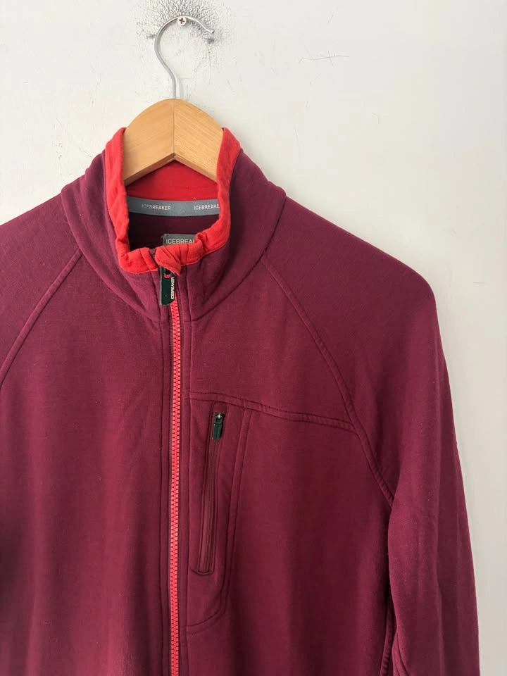Icebreaker Merino Wool Sierra Mens Mid Layer Full Zip Jacket siz - photo 2