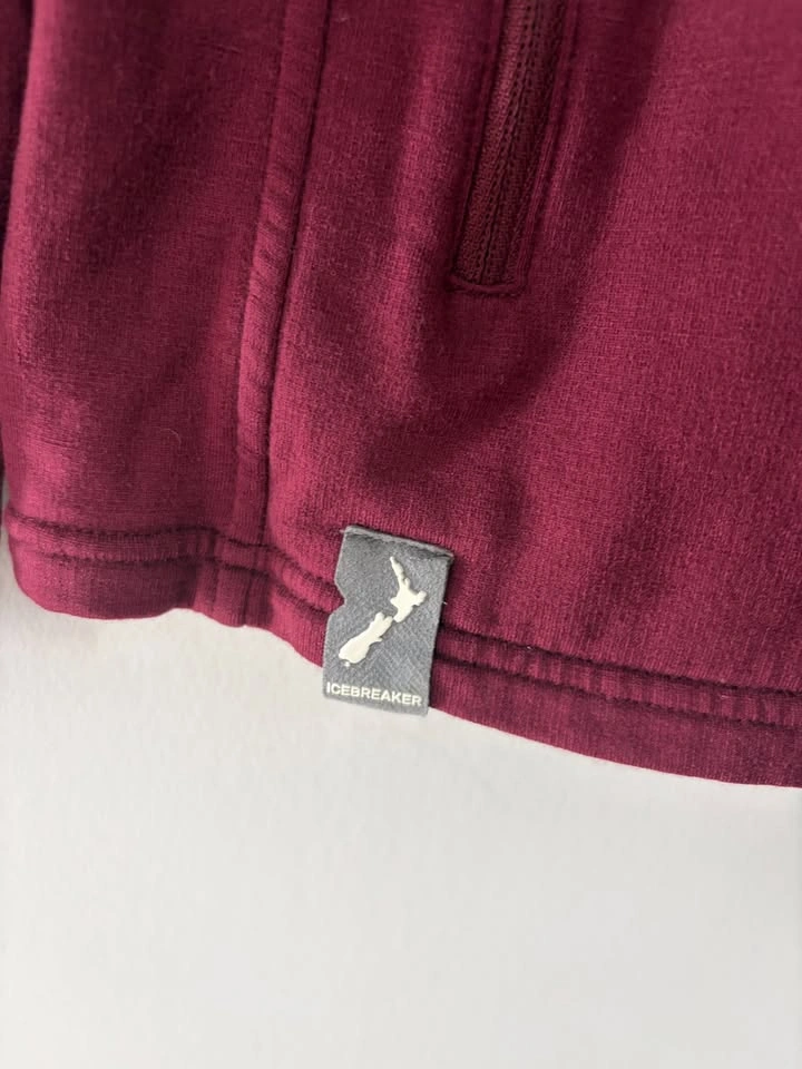 Icebreaker Merino Wool Sierra Mens Mid Layer Full Zip Jacket siz - photo 3