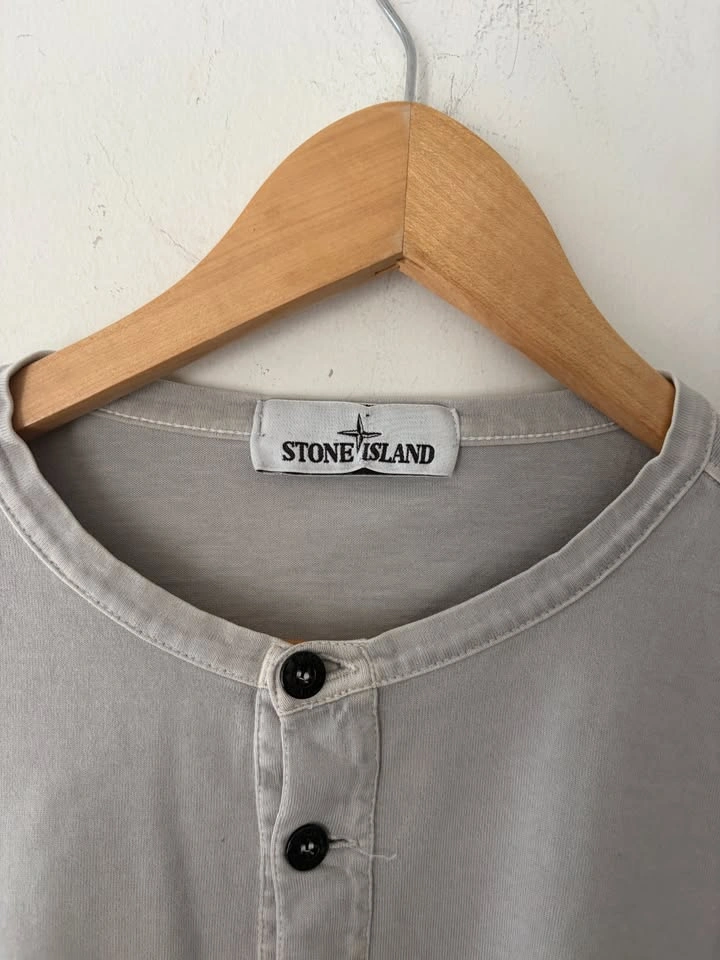 Stone Island Henley Long Sleeve Sweatshirt Size M - photo 3