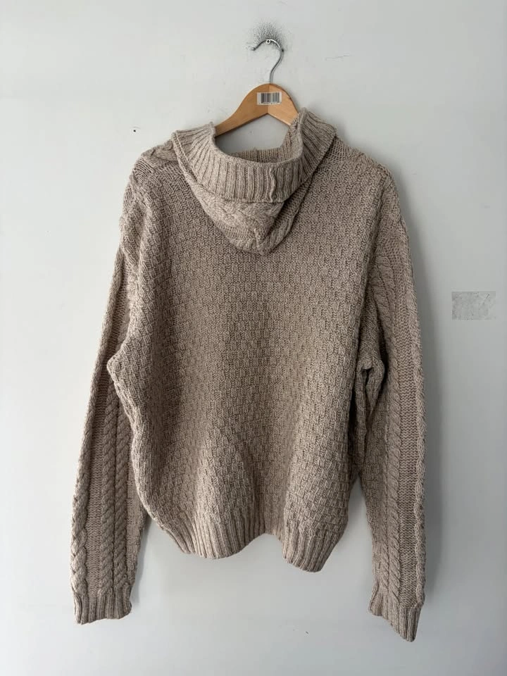 Aran Islands Knitwear Mens Wool Toggle Fisherman Sweater Cardiga - photo 5