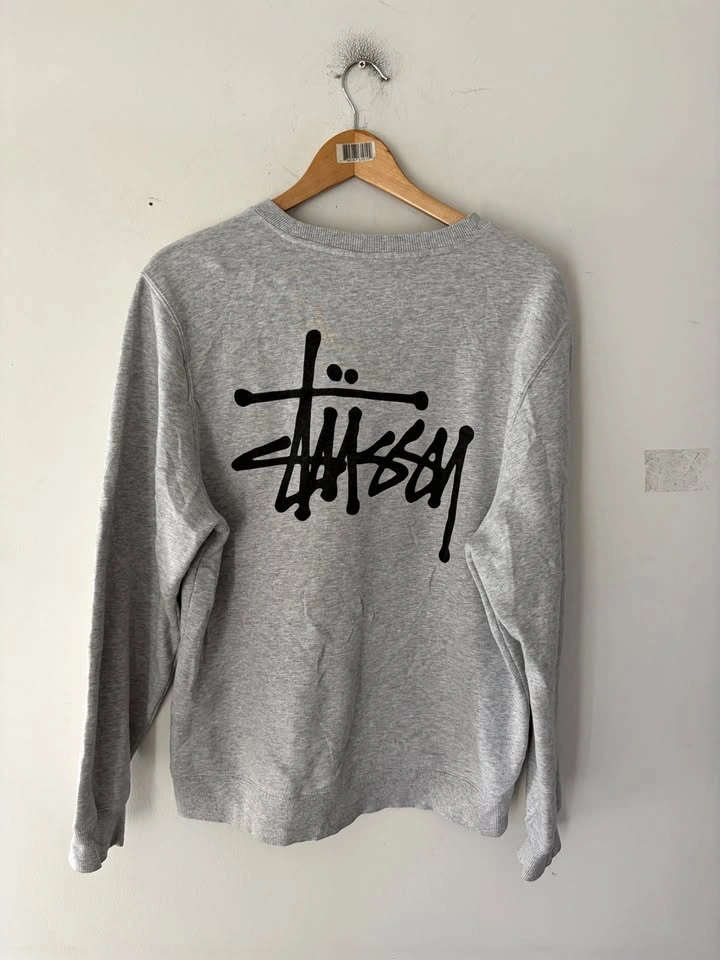 Stussy Basic Logo Crewneck Sweatshirt Size S