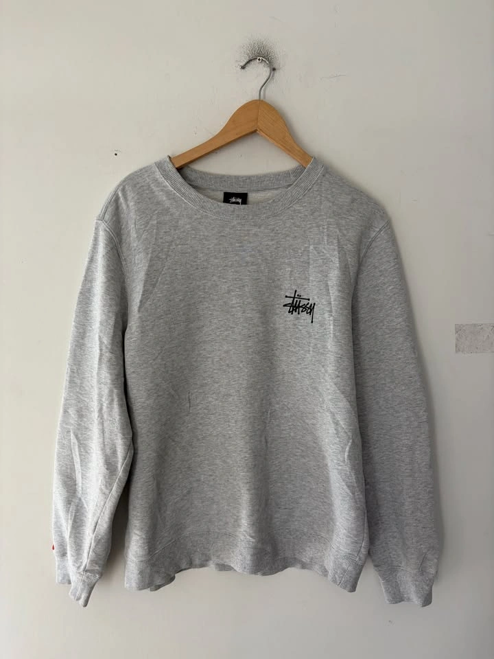 Stussy Basic Logo Crewneck Sweatshirt Size S - photo 2
