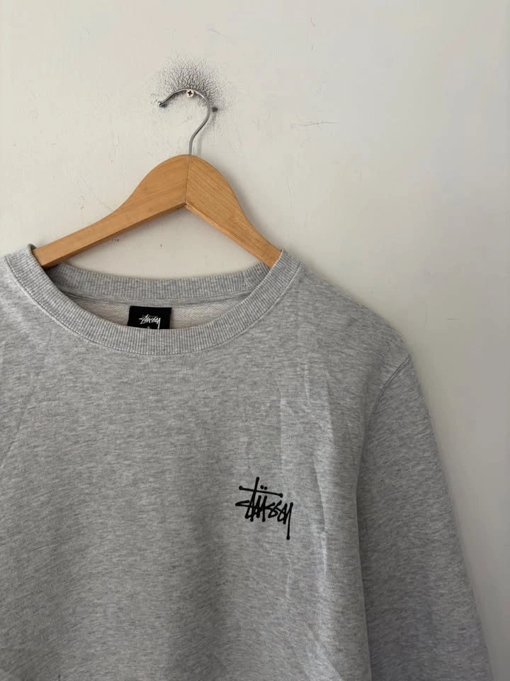 Stussy Basic Logo Crewneck Sweatshirt Size S - photo 3