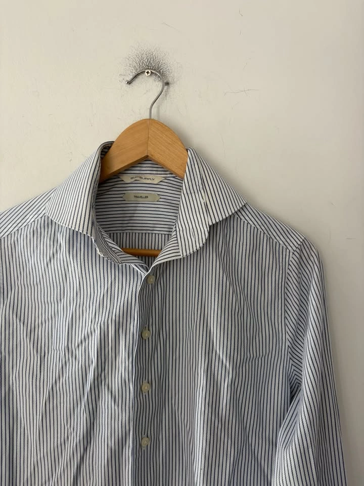 Suitsupply Traveller Striped Dress Shirt Size L - photo 2