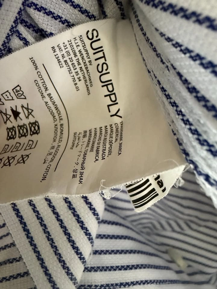Suitsupply Traveller Striped Dress Shirt Size L - photo 4