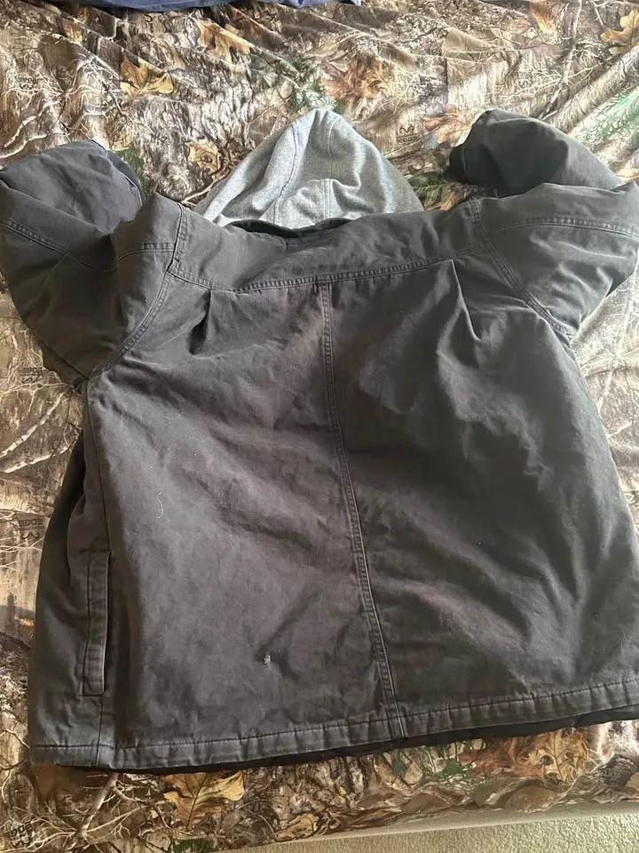 Black Dickies Work Jacket with Grey Hood - photo 4