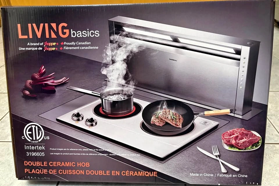 Brand New LIVING basics Double Ceramic Hob in original box