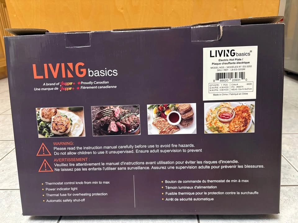 Brand New LIVING basics Double Ceramic Hob in original box - photo 2