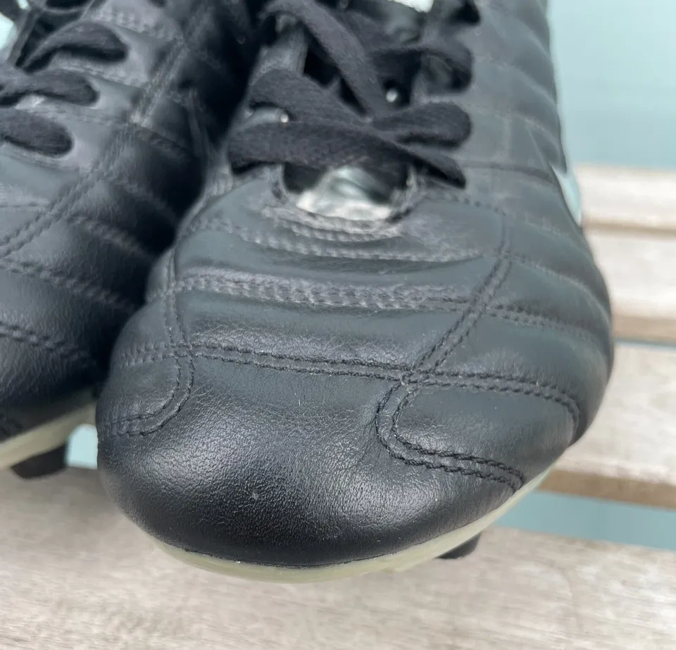 Vintage 2002 NIKE TIEMPO PRO LEATHER SOCCER CLEATS SIZE 10.5 - photo 4