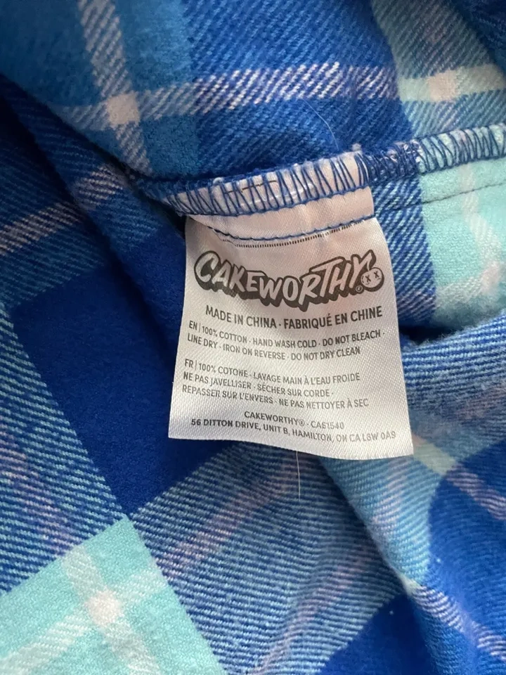 Cakeworthy ET Phone Home + Star Wars Plaid Flannel Shirt XL - photo 4