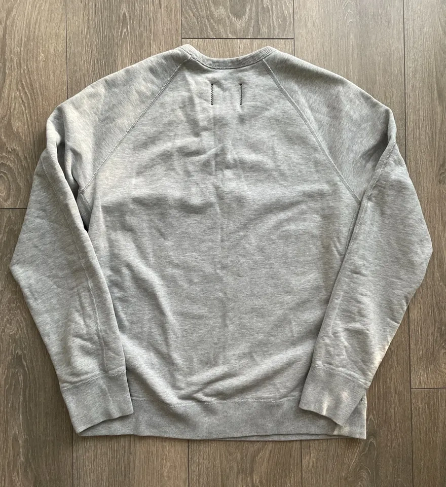 Reigning Champ Midweight Terry Gray Crewneck Sweatshirt Size M - photo 3