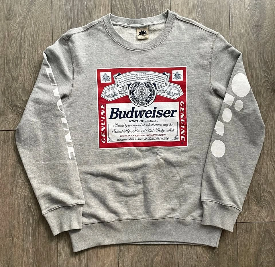 Alife x Budweiser Label Crewneck Size L
