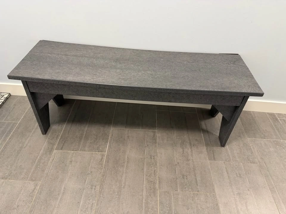 Gray Poly Lumber Outdoor Bench - photo 2