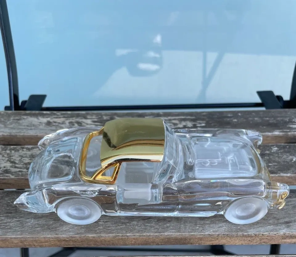 Franklin Mint 1957 Corvette Crystal & 24K Gold Plated Top - photo 2