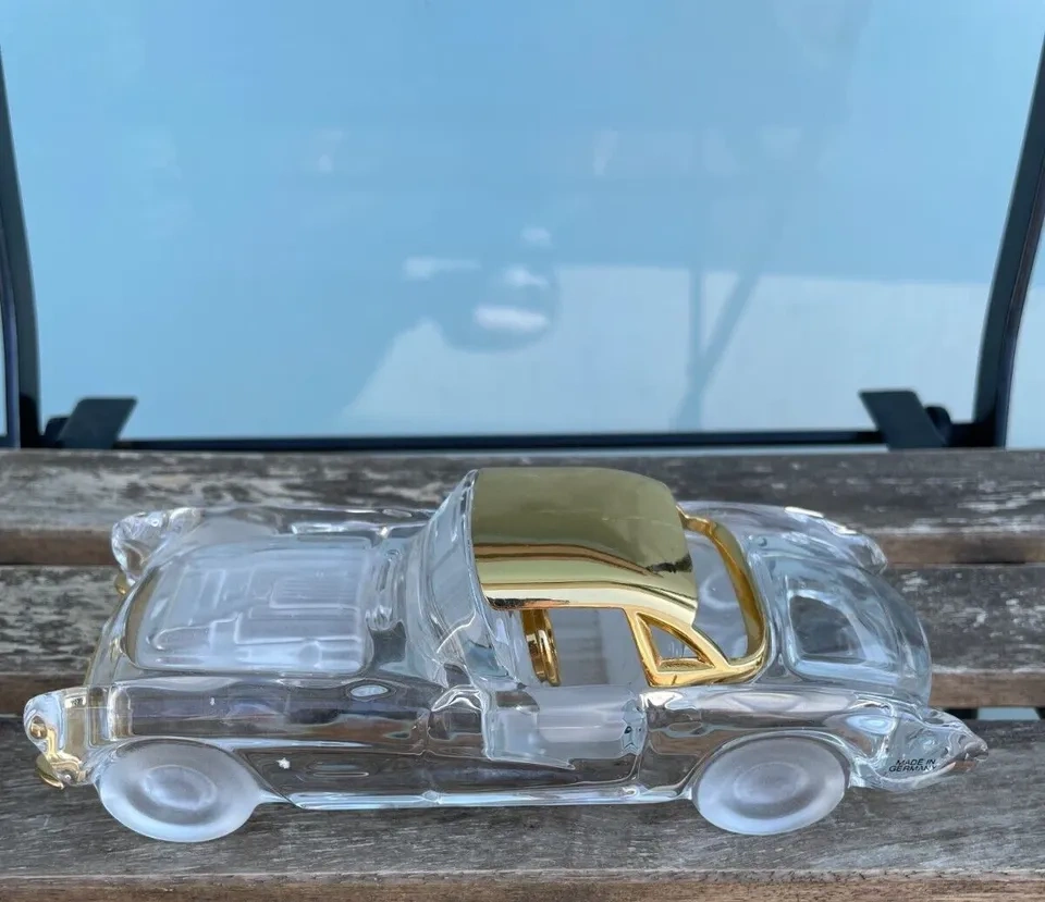 Franklin Mint 1957 Corvette Crystal & 24K Gold Plated Top - photo 4