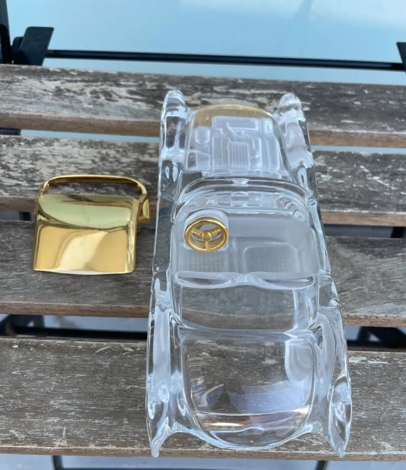 Franklin Mint 1957 Corvette Crystal & 24K Gold Plated Top - photo 5