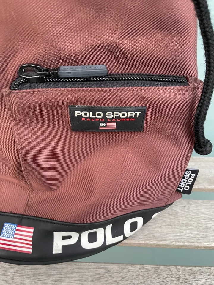 Vintage 2000s Polo Sport Ralph Lauren Backpack Sling Bucket Bag - photo 2
