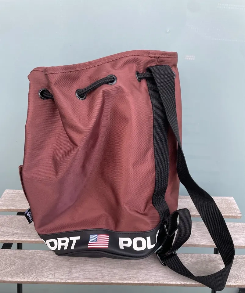 Vintage 2000s Polo Sport Ralph Lauren Backpack Sling Bucket Bag - photo 4