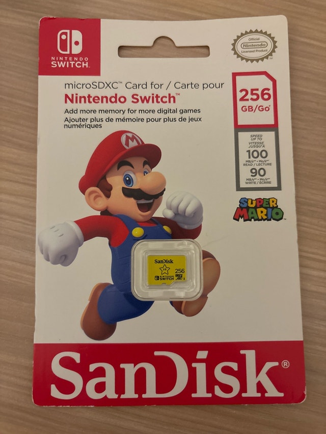 SanDisk 256GB MicroSDXC Card for Nintendo Switch