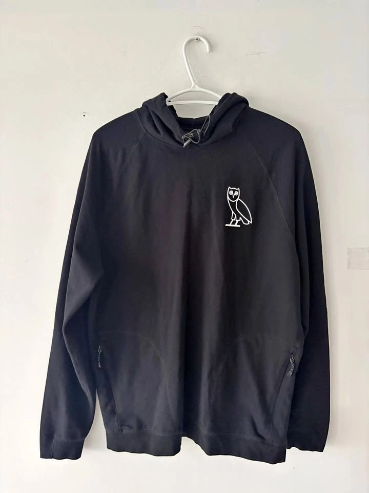 OVO October's Very Own Black OWL Hoodie Size L