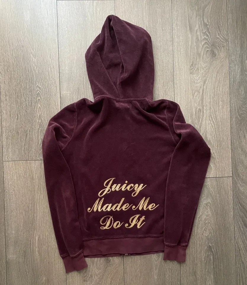 Vintage Juicy Couture "Juicy Made Me Do It" Hoodie Size M - photo 2