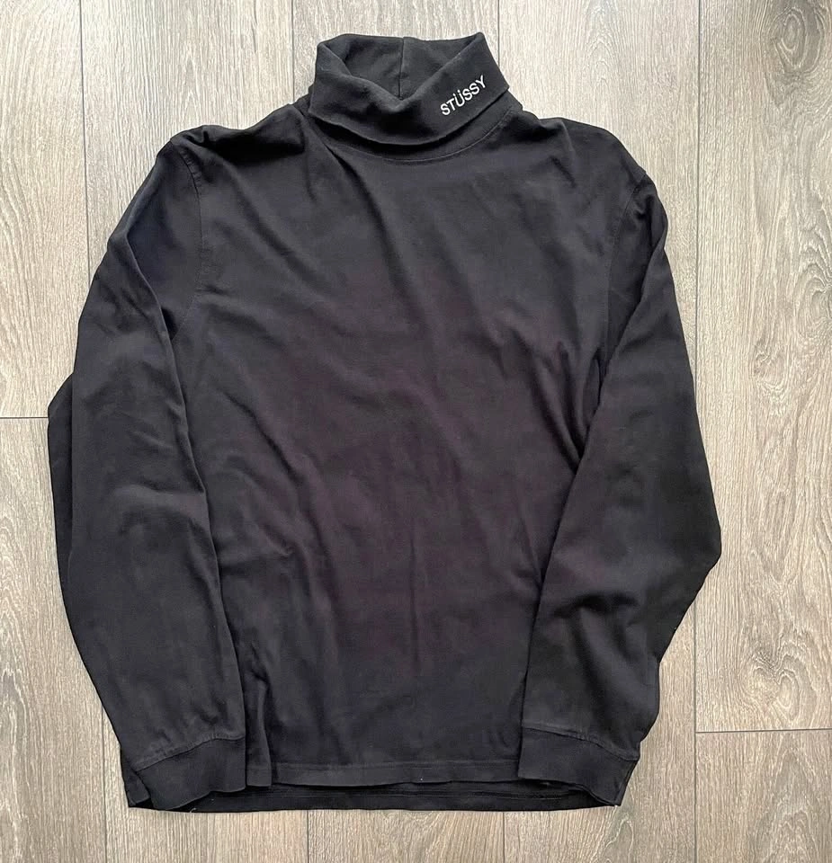 Stussy Turtleneck Long Sleeve Sweatshirt Size S