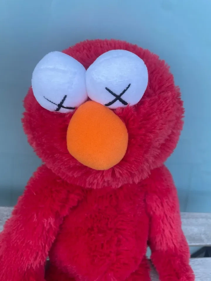KAWS Sesame Street Uniqlo Elmo Plush Toy Red NEW - photo 2