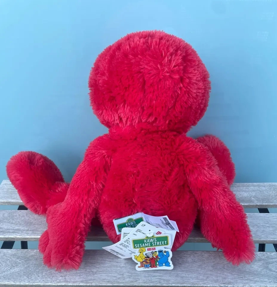 KAWS Sesame Street Uniqlo Elmo Plush Toy Red NEW - photo 3