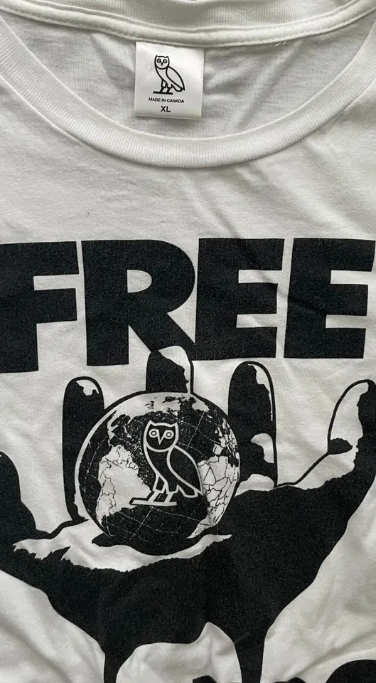OVO Free Minds White T-shirt Size XL - photo 2