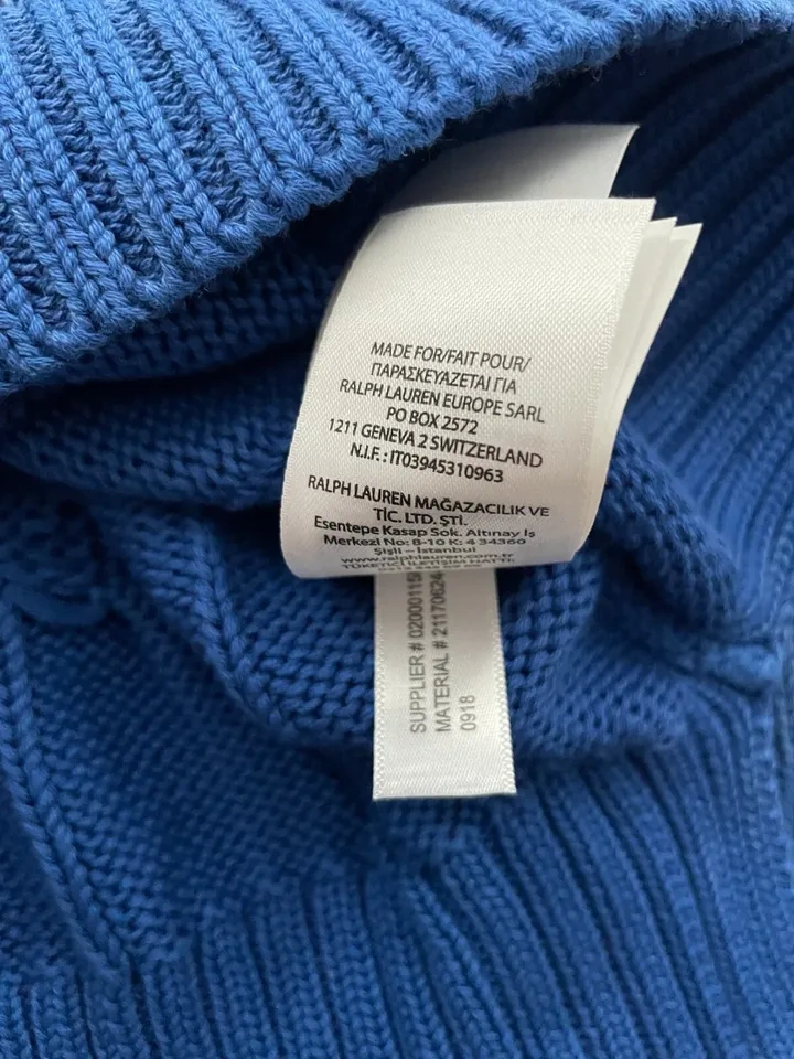 Polo Ralph Lauren Cable-Knit Cotton Sweater Women Size M - photo 3