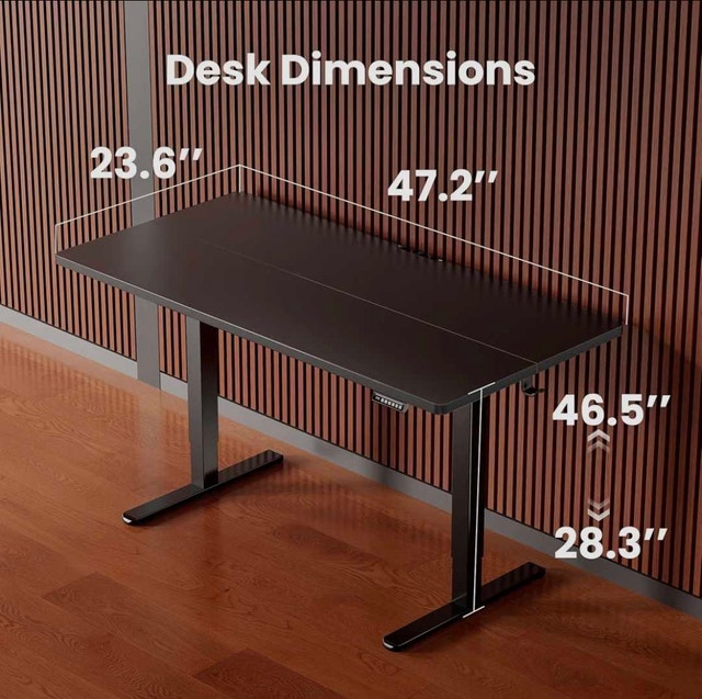 ErGear Electric Standing Desk, 48"x24" Height Adjustable