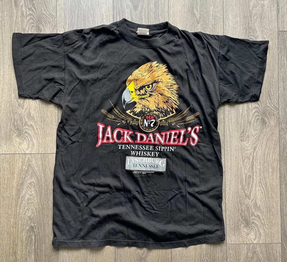 Vintage 1990 Jack Daniel’s Eagle Whiskey T-shirt Size L