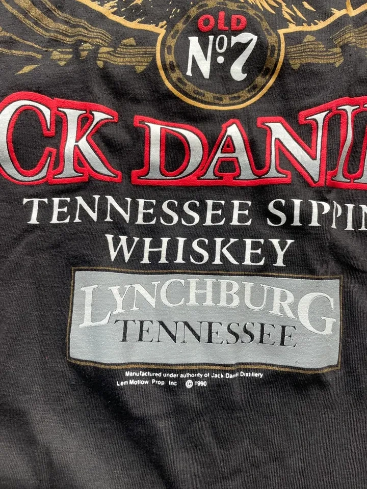 Vintage 1990 Jack Daniel’s Eagle Whiskey T-shirt Size L - photo 2