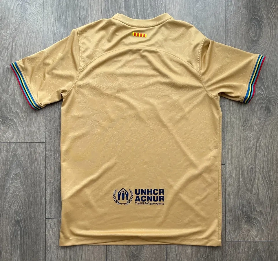 Nike 2022-23 FC Barcelona Gold Away Jersey Size L - photo 3