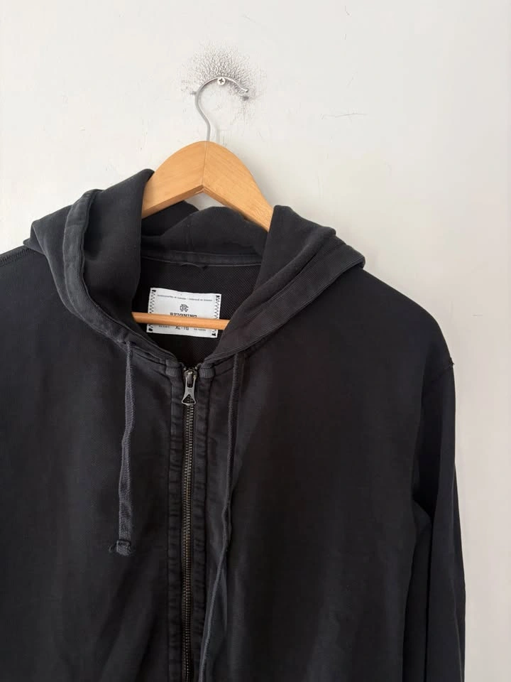 Reigning Champ Midweight Terry Full Zip Black Hoodie Size XL - photo 2