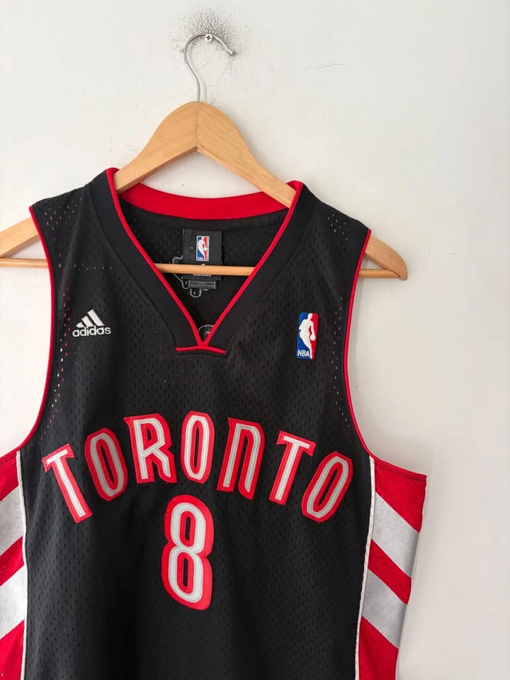 Vintage Adidas Toronto Raptors Jose Calderon #8 Jersey Size S - photo 2