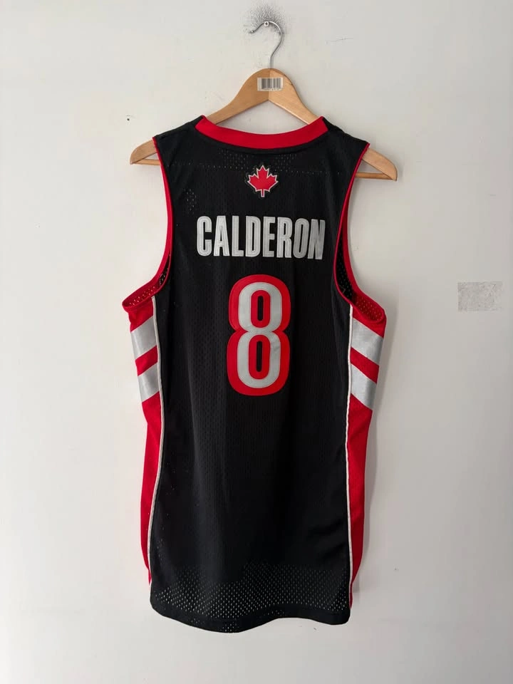 Vintage Adidas Toronto Raptors Jose Calderon #8 Jersey Size S - photo 5