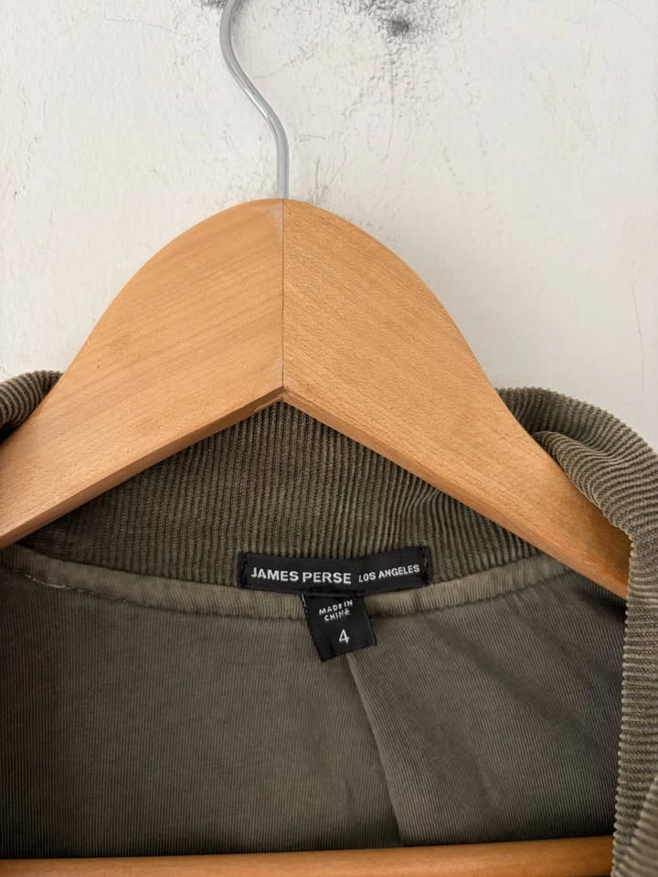 James Perse Corduroy Utility Jacket Size 4 - photo 3