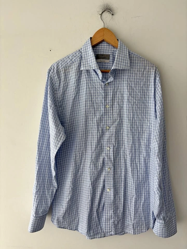 Canali Impeccabile Long Sleeve Dress Shirt Size 43