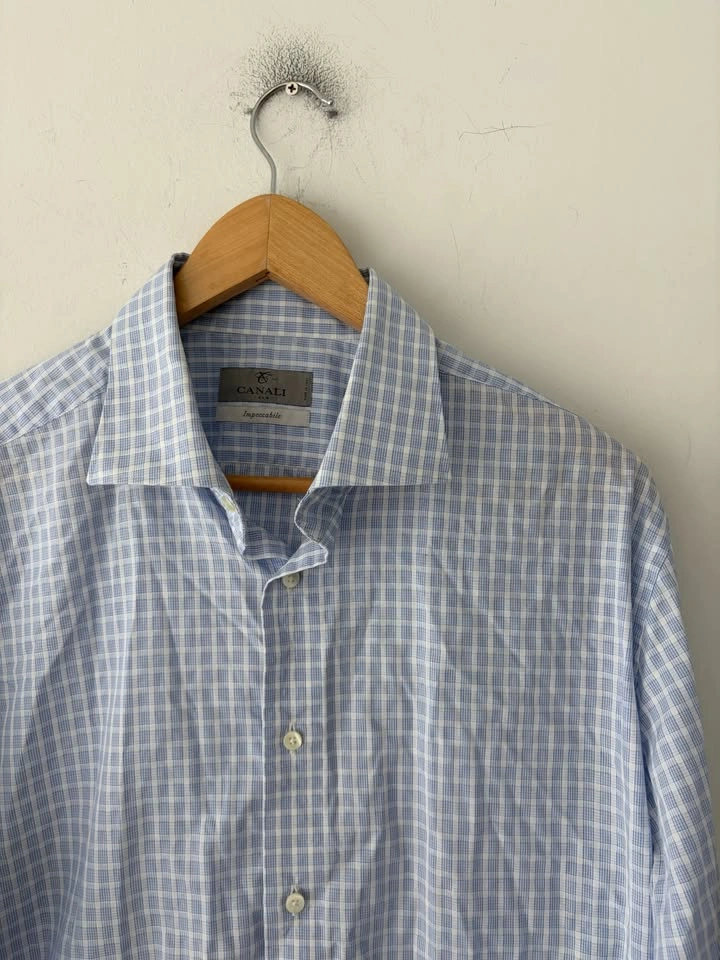 Canali Impeccabile Long Sleeve Dress Shirt Size 43 - photo 2