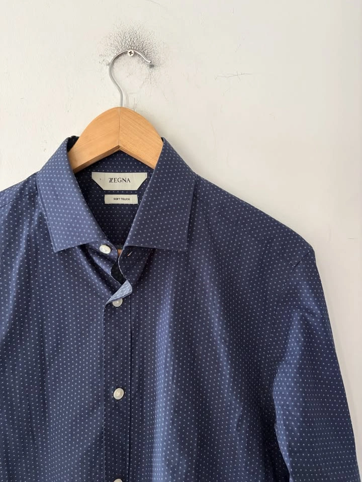 Z Zegna Soft Touch Long Sleeve Button Up Dress Shirt Size 40 - photo 2