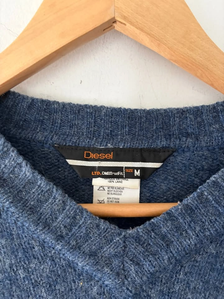 Vintage Diesel Mens Pullover Wool Sweater Size M - photo 3