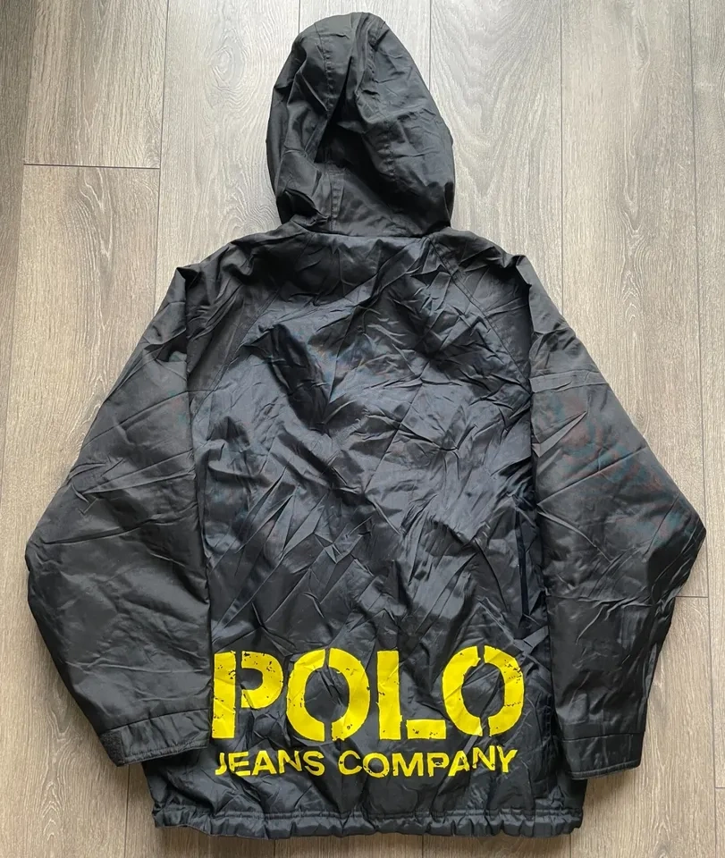 Vintage 90s Polo Ralph Lauren Hooded Jacket Size L - photo 2