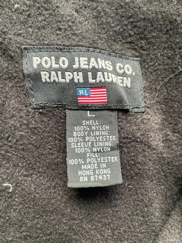 Vintage 90s Polo Ralph Lauren Hooded Jacket Size L - photo 3